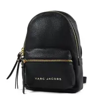 在飛比找momo購物網優惠-【MARC JACOBS 馬克賈伯】金字荔枝紋拉鍊後背包-黑