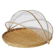 Davis & Waddell Collapsible Mesh Food Cover With Bamboo Tray - Robins Kitchen