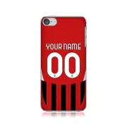 CUSTOM PERSONALISED AC MILAN 2024/25 KIT HARD BACK CASE FOR APPLE iPOD TOUCH MP3