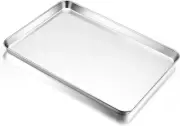 Large Baking Sheet, 20”X14” Stainless Steel Cookie Sheet Pan for Oven, Non Toxic