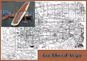 Model Airplane Plans (RC): LOCKHEED VEGA 48" 1¼" Scale for .35-.40 (Musciano)