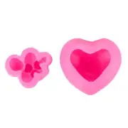 Cloud Heart Shape Silicone Mold Soap Fondant Cake Making Mould