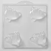 World Of Moulds 4 Cavity Sitting Snowman Soap/Bath Bomb Mould Mold M05