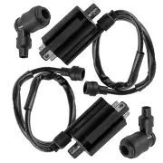 Ignition Coil w/ Spark Plug Boot Cap For Kawasaki Mule 3010 KAF620 2007-2008