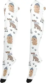 [Caihoyu] Women Soft Thigh High Socks Cute Long Knee High Socks Thigh Highs Cosplay Socks for Stage Performances Dogs Clothes, Dogs Clothes