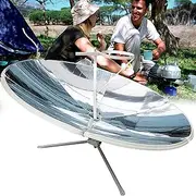 Concentrating Solar Cooker,Outdoor Ovens,1800w Solar Cooker Stove Kits,Foldable Solar Cooker,Camping Sun Oven Cooker Iron Bracket Solar Oven for Outdoor Backyard Patio