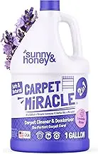 Carpet Miracle - Carpet Cleaner Solution Shampoo for Machine Use, Deep Stain Remover and Odor Deodorizing Formula, Use On Rug Car Upholstery and Carpets (Light Lavender Scent, 1 Gallon)
