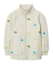 Equestrian Knight cotton Harrington jacket 10Y White