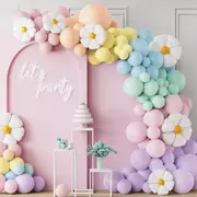 Daisy Flower Rainbow Balloon Arch Garland Kit Wedding Birthday Party Decorations