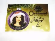 2015 Benchwarmer ASHLEY DORIS Holiday #8 Gold Ornament Auto PLAYBOY Playmate Hot