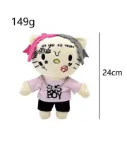 Hello Kitty Rapper Travis Scott Billie Eilish Figure Plush Doll Soulja Boy Doll