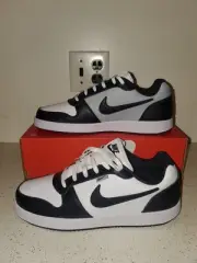 SIZE 11.5 - NIKE EBERNON LOW PRM, WHITE/BLACK/WOLF GREY. BRAND NEW, NO BOX LID