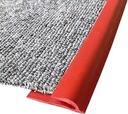 Floor Transition Strip Extra Long Floor Carpet Edge Trim Strip, Cuttable Self Adhesive Flooring Threshold Strip for Doorway, Tile Wood to Carpet Joining Strip(Red,Length-5m(16.4ft))
