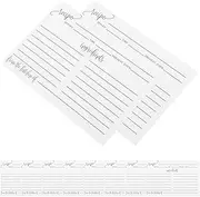 CAXUSD Writable Recipe Cards 50pcs Blank Paper Cards for Thanksgiving Wedding Supplies Kitchen Recipes