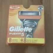 Gillette Fusion5 Men's Razor Blades Cartridge Refills, 8 Count
