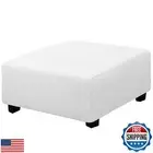 Easy-Going Stretch Square Ottoman Cover 40x40x15 inch Folding Storage Stool F