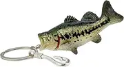 [sunaeset] Bass Fishing Keychain Gifts, Bass Fish Key Chain For Men, Cool Fishing Keychain Stuff Funny For Fishing Lovers Fisherman For Dad Boyfriends Stocking Stuffers Birthday Christmas Animal Accessories,