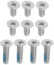 GinTai 10PCS（4 Long 6 Short） Sliver Lower Bottom Base Cover Case Screws for ASUS Chromebook Flip CX3401 CX3401FBA