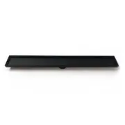 Radiant BLACK Tile Insert Linear Shower Grate 700mm x 100mm + 38mm outlet 316...