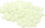 uxcell Fishing Beads Glow Soft Plastic Fishing Bait Eggs Lure Rigs Accessories, 3/4/5/6/7/8/10/12 mm Fit for Saltwater Freshwater - Round (800 Pack, Natural Color)