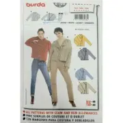 Burda 7582 Misses Asymetric Jacket Sewing Pattern PLUS Sizes 10-22
