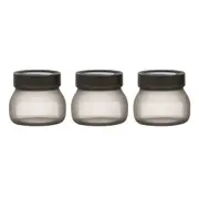 Ladelle Eco Flexi Set of 3 Small Jars - Charcoal