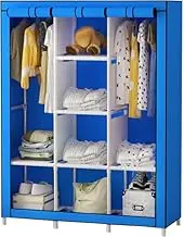 Portable Wardrobe Rack,Wardrobe Portable Wardrobe Shelves，Clothes Closet Storage Organizer with Hanging Rail，Wardrobe, Portable Canvas Wardrobe with Hanging Rail, Shelves, Portable Wardrobe