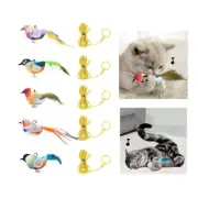 Pull String Squeaky Bird Cats Teaser Toy for Indoor Cats Exercise Hunting Toy