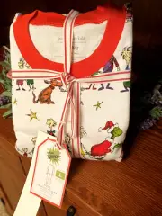 POTTERY BARN - Adult Large Dr. Seuss The Grinch Pajamas +FAST SHIP!