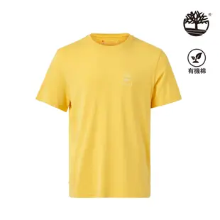 Timberland 男款亮黃色健行圖案短袖T恤|A42YUEG4