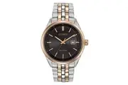 Citizen Eco-Drive Black Dial Stainless Steel Dress Men's Watch (BM7256-50E)