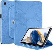 Rotating Case for Samsung Galaxy Tab A8 10.5'' 2022 Case SM-X200/X205 PU Leather Cover Lightweight Flip Stand Shell for Galaxy Tab A8 10.5 inch Tablet-Turquoise