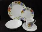 ❤️ NEW 5-pc Corelle SUMMER BLUSH Dinnerware PLACE SETTING Colorful Pansies Pansy