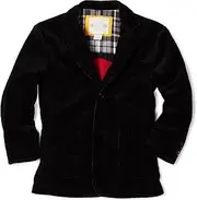 [Wes and Willy] Big Boys' Cord Skull Blazer - Black - 4