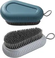 2 Pcs Nail Brush for Cleaning Fingernails, heavy Duty Finger Nail Scrub Brush Hand Scrub Brush with Hanging Rope, Narrow Bristles Fingernail Brush for Cleaning and Scrubbing Fingernails and Toes