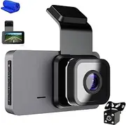 Meteor 1776 Dashcam, Meteor 1776 Dash Cam with WiFi & GPS, Wireless 3" Screen 4K Dual DashCam Front & Rear View with 2 Sensors, 24/7 Parking Monitor, 140° Wide Angle (Front Camer,HD+WiFi+GPS)
