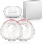 2Pack Milk Collector, Ladybug Milk Collector, Silicone Breast Milk Collector,Breast Shells Nursing Cup,Milk Collectors For Breastfeeding,Extra-Soft and Reusable Nipple Shells Protect Sore Nipples