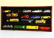 Car Display Case Cherry 20 Pcs Diecast 1/24 Scale 1:24 Collection Shelf Cabinet
