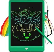 Oksoar Writing Tablet for Kids (Age 3-8), 10-Inch LCD Colorful Doodle Boards, Perfect for Christmas & Birthday Gifts, Learning Toys & Travel Essentials for Boys and Girls (Green)