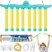 Vibbang Falling Sticks Game, Reaction Training, Drop Stick Game, Remote Control, Ideal for All Ages, Adults, Includes 2 Hooks, 1 Rope, USB Cable, 6 Rods, Main Rod