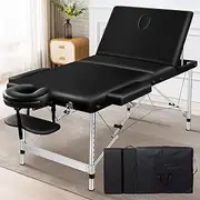 ALFORDSON Massage Table Folding Massage Bed Adjustable 75cm Wide Portable Therapy Table Lift Up SPA Bed