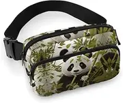 [YTLKGFP] Waist Pack Panda Printed Butt Pack Fanny Pack Hip Bum Bag for Workout Traveling Casual Running Hiking Cycling, Panda, 7.9 X 5.1 in