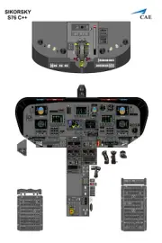 Sikorsky helicopter S76 C++ Cockpit Poster 24"x36"
