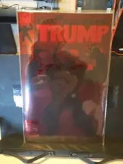Ultra RARE 1/1 RUBY Foil Donald Trump HULK 377 Homage BLUE COMIC