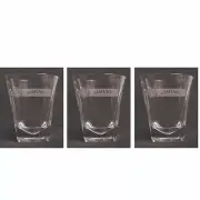 JAMESON IRISH WHISKEY 3 x Embossed Glasses 350ml BNWOB MAN CAVE Ireland