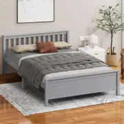 ALFORDSON Bed Frame King Grey