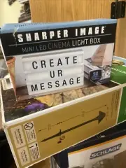 Sharper Image Mini LED Cinema Light Box with 90 Letters & Symbols