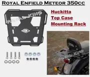 Black "Huckitta Top Case Mounting Rack" Fit For Royal Enfield Meteor 350