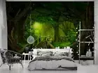 3D Primeval Forest Wallpaper Wall Mural Removable Self-adhesive 10