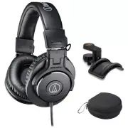Audio-Technica ATH-M30x Monitor Headphones w/ Holder & Case